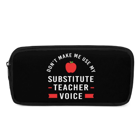 Back To School Substitute Teacher Pencil Cases