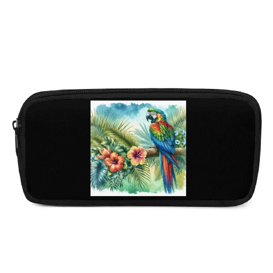 Majestic Macaw Parrot Pencil Cases