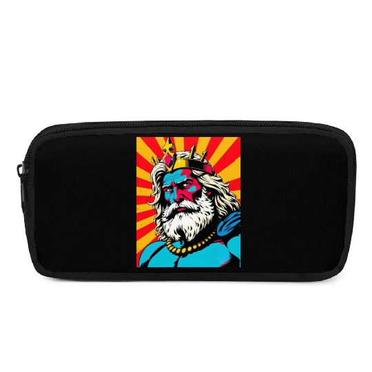 Bold Pop Art Zeus – Colorful Greek God Illustratio Pencil Cases