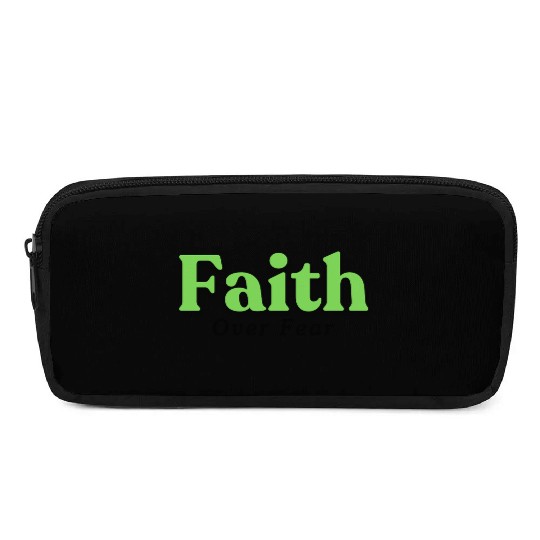 Faith over fear Green Pencil Cases