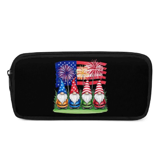 Patriotic Gnomes Fireworks American Flag Pencil Cases