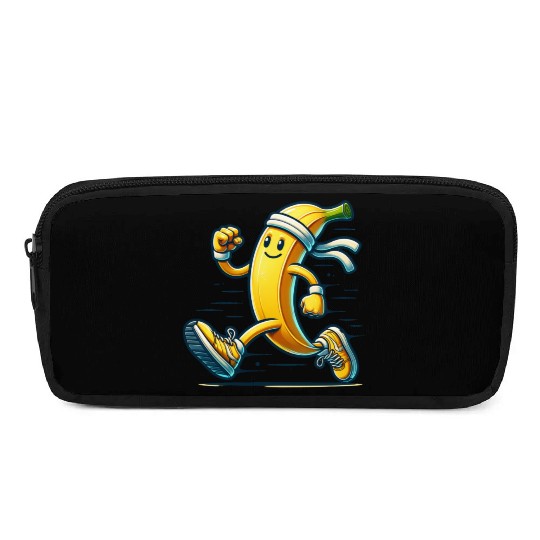 Running Banana – Energetic Fruit in Motion Pencil Cases