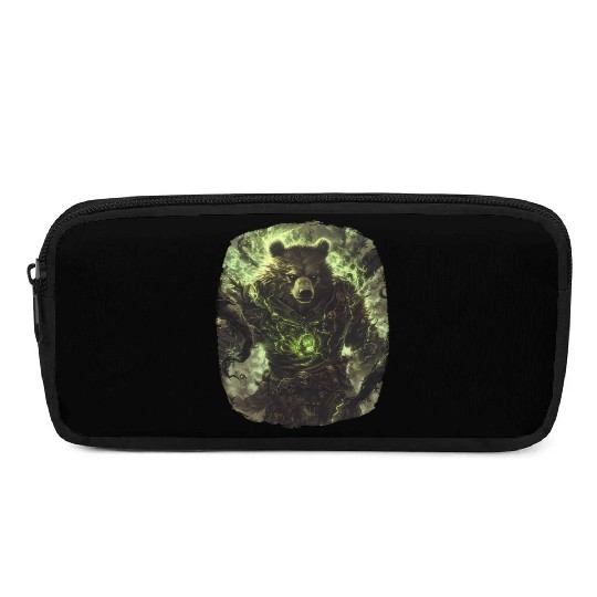 Grim Bearing Spirit With Green Natural Energy Pencil Cases