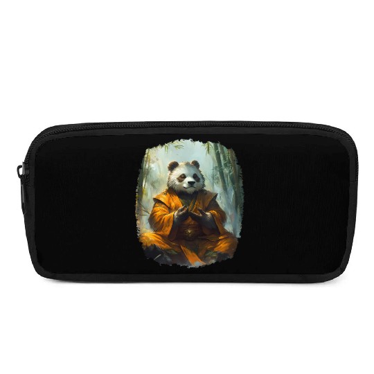 Meditating Panda In The Zen Bamboo Forest Pencil Cases