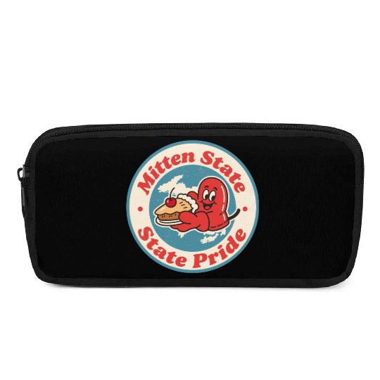 Great Lakes Charm Michigan Mitten Vintage Style Pencil Cases