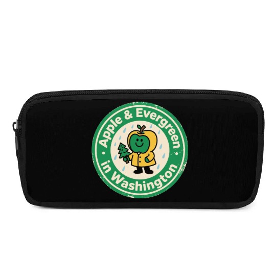 Pacific Northwest Charm Washington Vintage Apple Pencil Cases