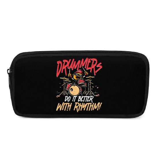 Drummer Drumming Pencil Cases