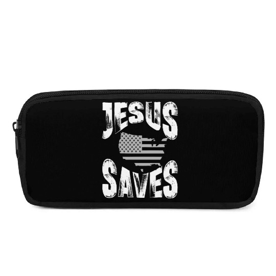 jesus saves usa Pencil Cases