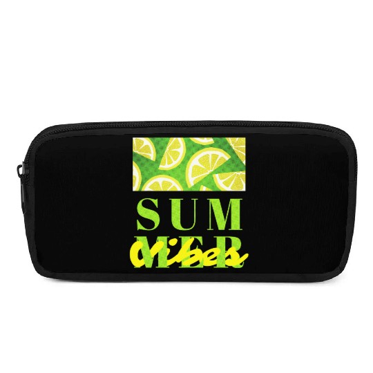 Lemon Fresh Summer Mood – Minimalist Citrus Art Pencil Cases