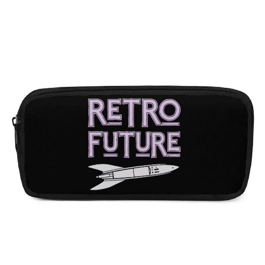 Retro Future Rocket Nostalgia Pencil Cases