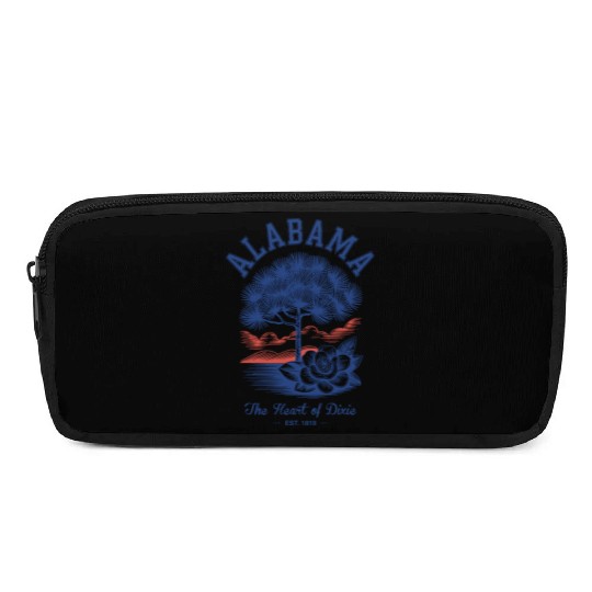Albm State Outline – License Plate Art Pencil Cases