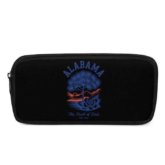 Albm State Outline – License Plate Art Pencil Cases
