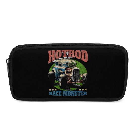 Hot Rod Monster Retro Race Pencil Cases