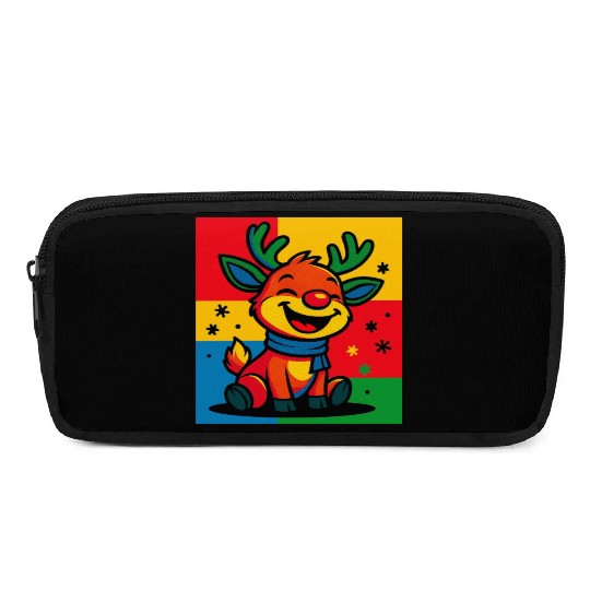 Christmas Reindeer Pencil Cases