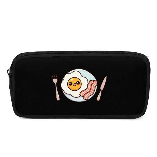 Whimsical Sunny Side Fried Egg Design Pencil Cases