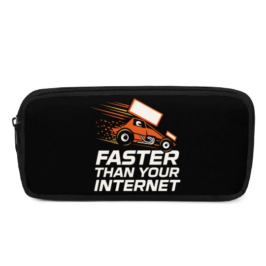 Sprint Car Racing Dirt Track Speed Oval Race Pencil Cases