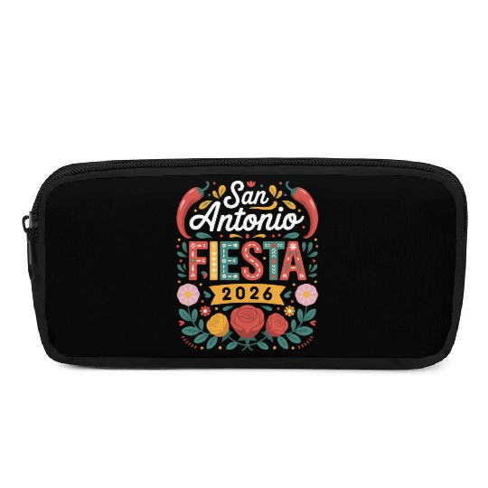 San Antonio 2026 Fiesta Cinco De Mayo Texas Pencil Cases