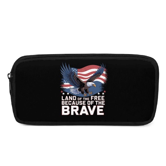 Land of the Free Because of the Brave Pencil Cases