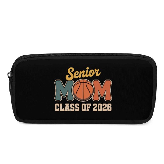 Senior Mom Basketball Class of 2026 Pencil Cases