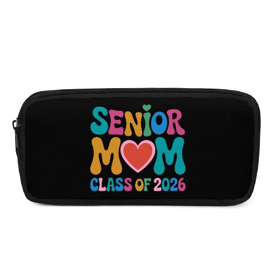 Senior Mom Class of 2026 Celebration Design Pencil Cases