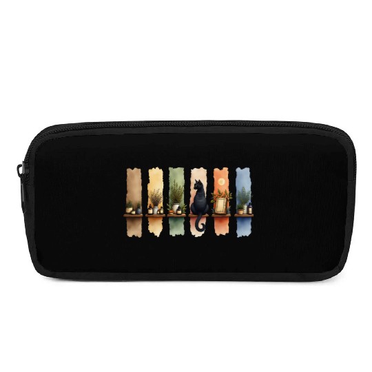 Shelf Life – Autumn Cottagecore Brushstrokes Pencil Cases