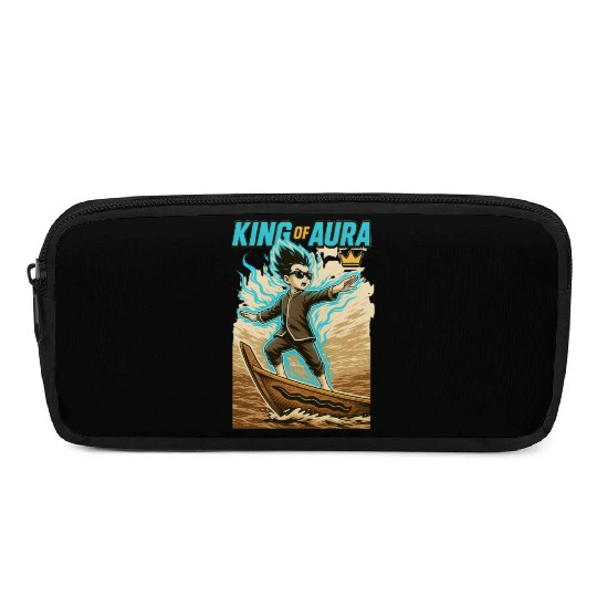 King of Aura, Pacu Jalur kid,Viral tiktok meme Pencil Cases