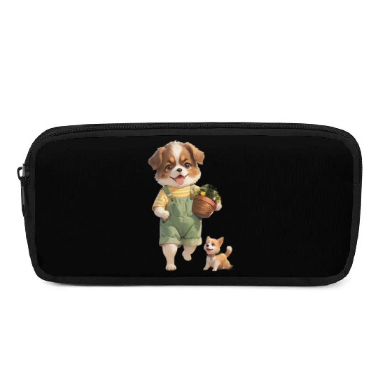 Dog Gardener Puppy Pencil Cases