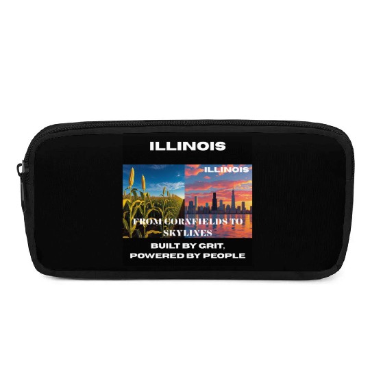Illinois Midwest Mosaic Art Pencil Cases