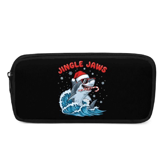 Jingle Jaws – Christmas Holiday with Bite Design Pencil Cases