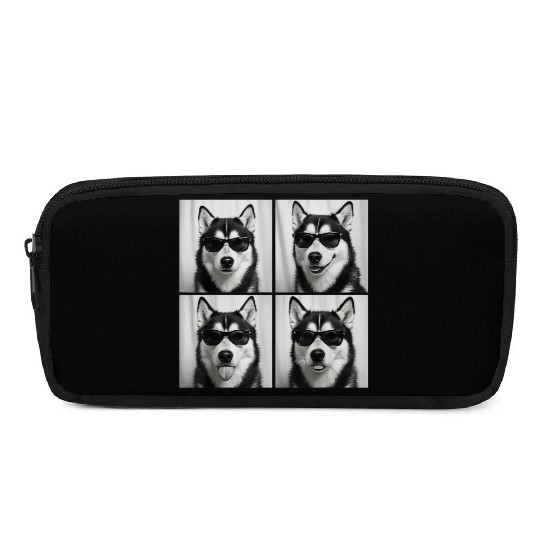 Fun Siberian Husky Sunglasses Portraits Pencil Cases