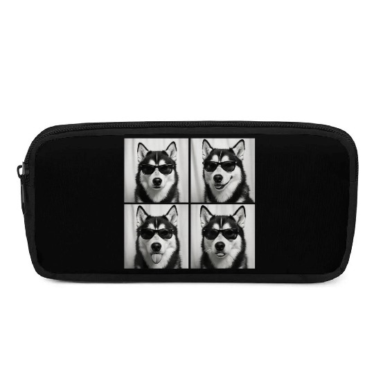 Fun Siberian Husky Sunglasses Portraits Pencil Cases