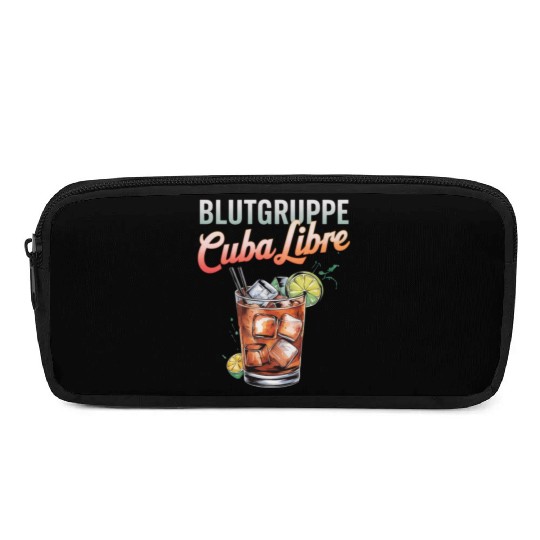 Blutgruppe Cuba Libre Cocktail Bartender Pencil Cases