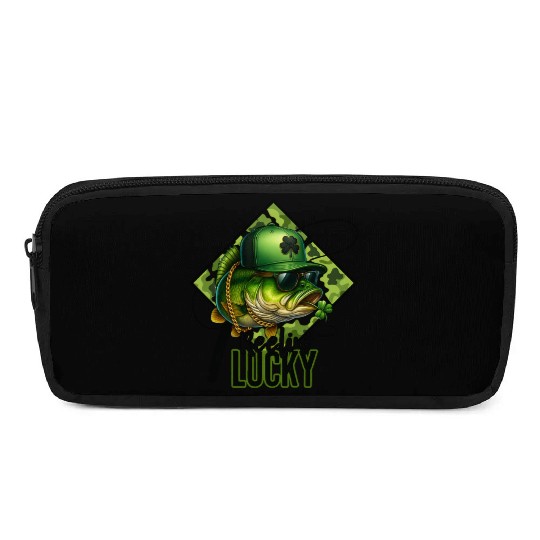 Reelin' Lucky Bass Fish Pencil Cases