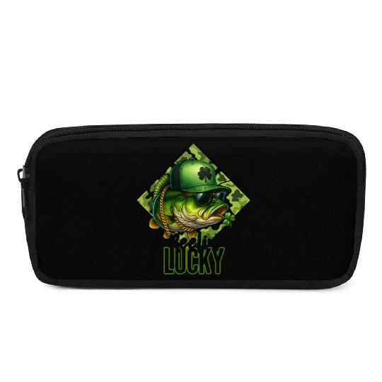 Reelin' Lucky Bass Fish Pencil Cases