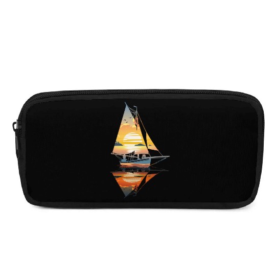 Sailboat Sunset: Freedom on the Sea Pencil Cases