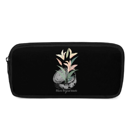 Lily Can Recycle Sustainable Floral Design Eco Art Pencil Cases