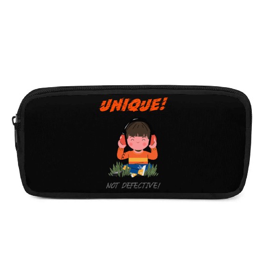 Unique Not Defective Autism Advocacy Pencil Cases