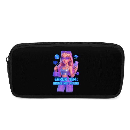 Y2K Rich Girl - ERROR 404 Bold Aesthetic Pencil Cases