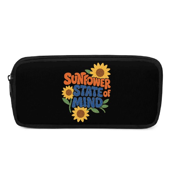 Sunflower State of Mind Design Pencil Cases
