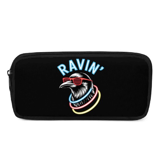 Ravin' Rave Festival Fun with Cool Raven Pencil Cases