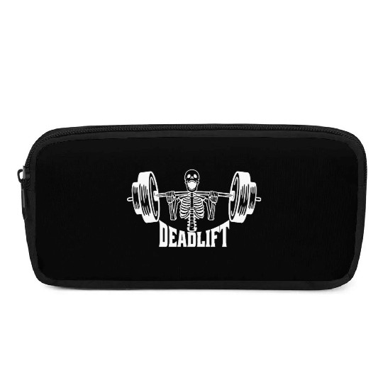 Skeleton Deadlift Gym Illustration Pencil Cases