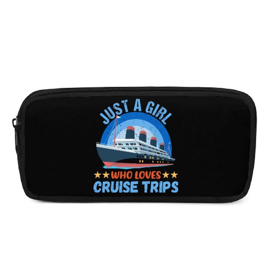 Just A Girl Who Loves Cruise Cruise Ship Summer Pencil Cases
