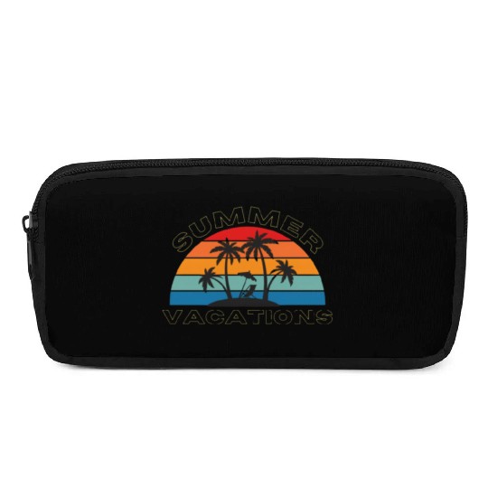 Tropical Sunset Summer Vibes Pencil Cases
