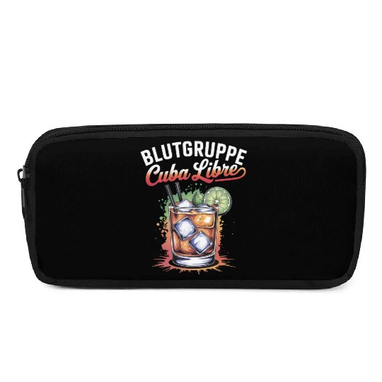 Blutgruppe Cuba Libre Cocktail Bartender Pencil Cases