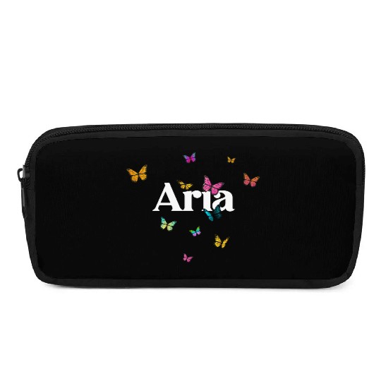 ARIA - beautiful girl name with cute butterflies Pencil Cases