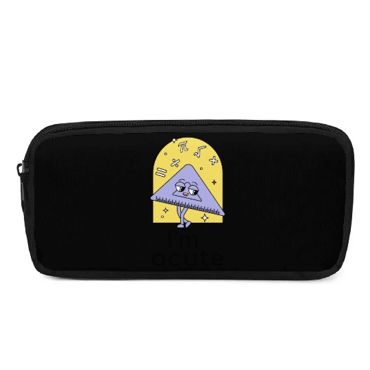 Playful Math Triangle Character Pencil Cases