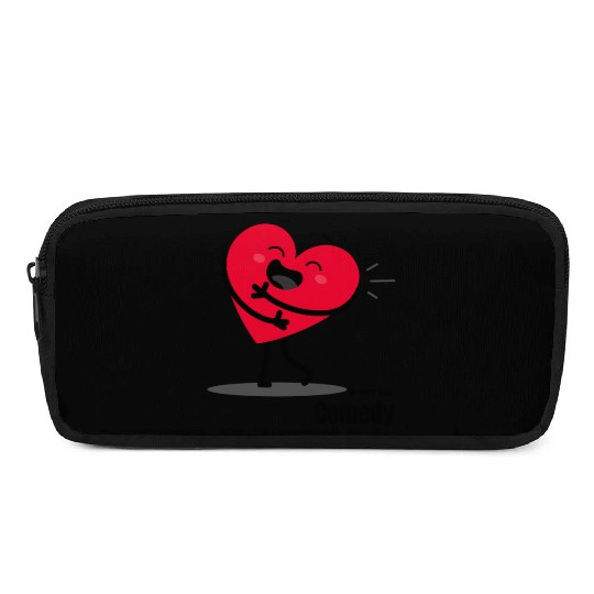 Joyful Heart Embrace Illustration Pencil Cases