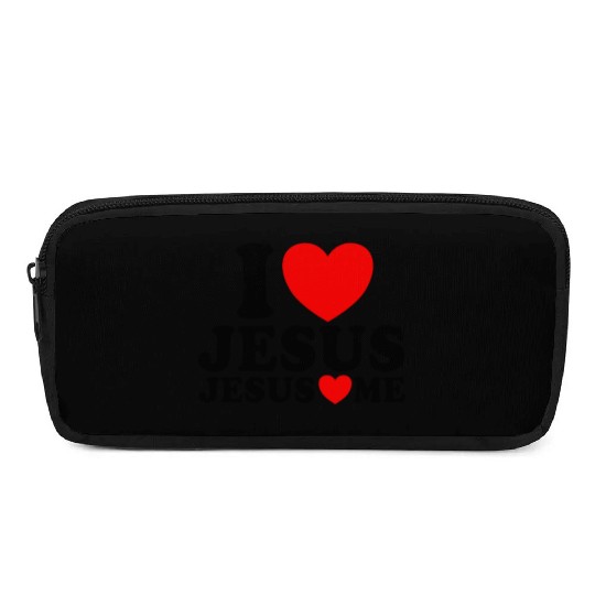 I Love Jesus Jesus Loves Me Christian Faith JesuJs Pencil Cases