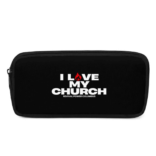 I Love my Church - Red Pencil Cases