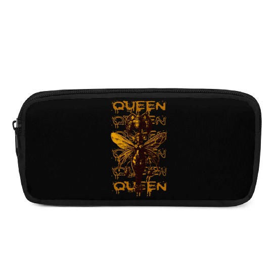 Queen Bee Warrior – Dark Fantasy Insect Art Pencil Cases
